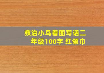 救治小鸟看图写话二年级100字 红领巾